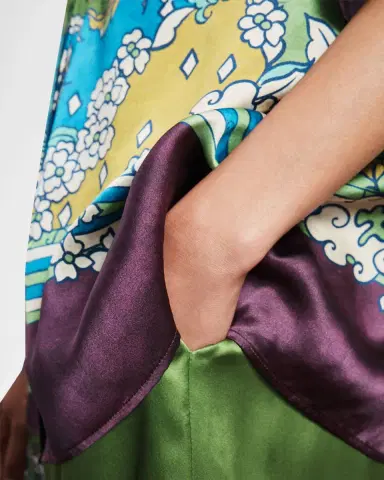ALÉMAIS Nanci Back-Slit Floral Silk Shirt | Thumbnail 4 ALÉMAIS Nanci Back-Slit Floral Silk Shirt | Thumbnail 4