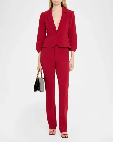 Cinq à Sept Khloe Petite Cropped 3/4-Sleeve Blazer | Thumbnail 2 Cinq à Sept Khloe Petite Cropped 3/4-Sleeve Blazer | Thumbnail 2