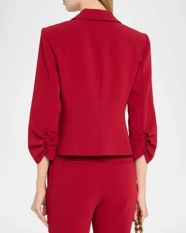 Cinq à Sept Khloe Petite Cropped 3/4-Sleeve Blazer | Thumbnail 3 Cinq à Sept Khloe Petite Cropped 3/4-Sleeve Blazer | Thumbnail 3