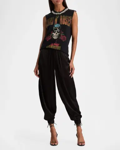 ALICE + OLIVIA x Guns N ' Roses Micah Embellished Muscle Tank | Thumbnail 2 ALICE + OLIVIA x Guns N ' Roses Micah Embellished Muscle Tank | Thumbnail 2