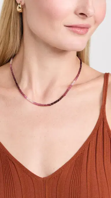 JIA JIA 14k Ombre Ruby Necklace | Thumbnail 3 JIA JIA 14k Ombre Ruby Necklace | Thumbnail 3
