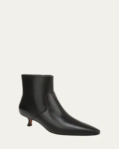 Vince Simone Leather Ankle Booties | Thumbnail 2 Vince Simone Leather Ankle Booties | Thumbnail 2