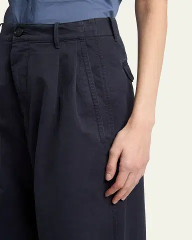Jil Sander Pleated Cotton Wide-Leg Trousers | Thumbnail 5 Jil Sander Pleated Cotton Wide-Leg Trousers | Thumbnail 5