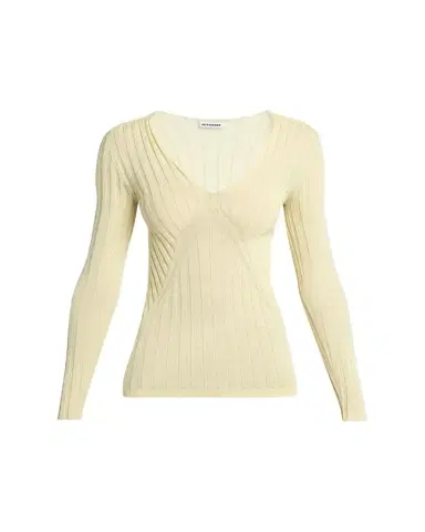 Jil Sander Cashmere-Silk V-Neck Sweater | Thumbnail 1 Jil Sander Cashmere-Silk V-Neck Sweater | Thumbnail 1