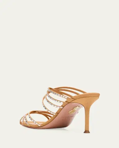 Aquazzura Tell Me Crystal 75mm Grosgrain Sandals | Thumbnail 2 Aquazzura Tell Me Crystal 75mm Grosgrain Sandals | Thumbnail 2