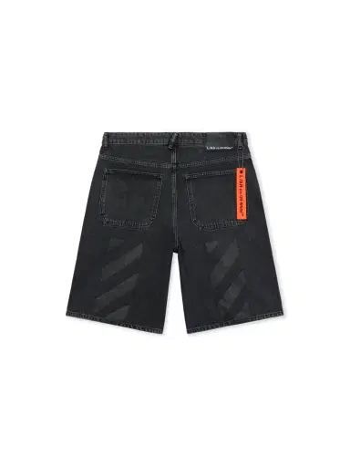 Off-White L/AB Diagonal Denim Shorts | Thumbnail 1 Off-White L/AB Diagonal Denim Shorts | Thumbnail 1
