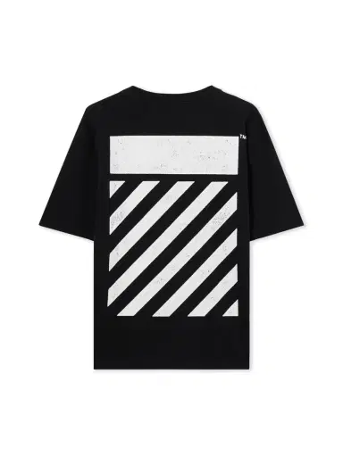 Off-White L/AB Diagonal Oversized T-Shirt | Thumbnail 1 Off-White L/AB Diagonal Oversized T-Shirt | Thumbnail 1