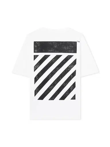 Off-White L/AB Diagonal Oversized T-Shirt | Thumbnail 1 Off-White L/AB Diagonal Oversized T-Shirt | Thumbnail 1
