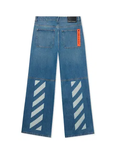 Off-White L/AB Diagonal Carpenter Jeans | Thumbnail 1 Off-White L/AB Diagonal Carpenter Jeans | Thumbnail 1