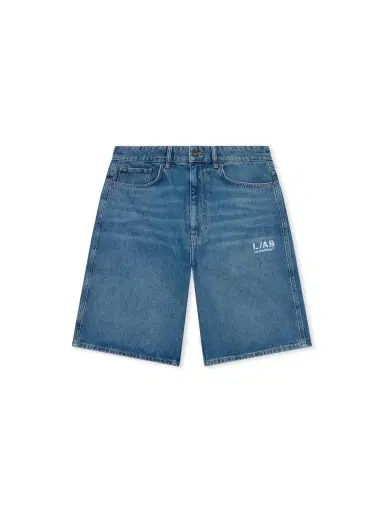 Off-White L/AB Diagonal Denim Shorts | Thumbnail 2 Off-White L/AB Diagonal Denim Shorts | Thumbnail 2