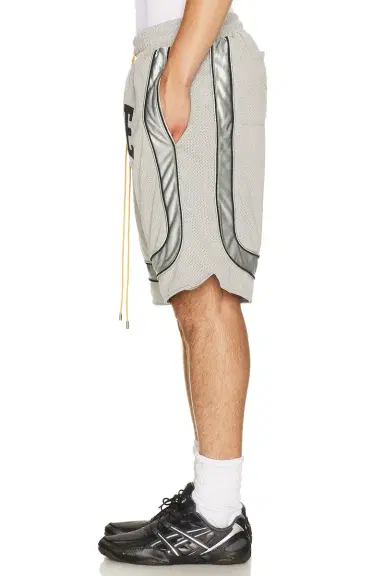 Rhude Baggy Mesh Collegiate Logo Shorts | Thumbnail 2 Rhude Baggy Mesh Collegiate Logo Shorts | Thumbnail 2