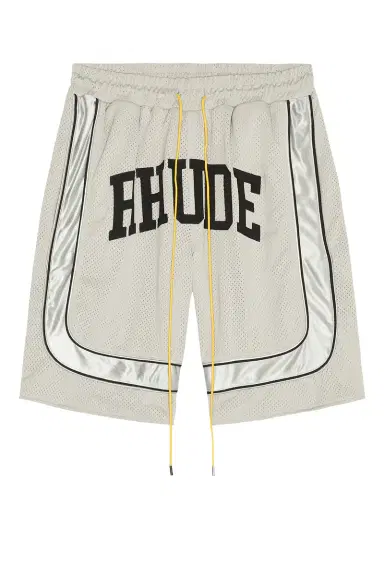 Rhude Baggy Mesh Collegiate Logo Shorts | Thumbnail 5 Rhude Baggy Mesh Collegiate Logo Shorts | Thumbnail 5