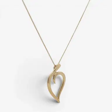 Tiffany & Co. Tiffany & Co. Leaf Heart 18K Yellow Gold Pendant Necklace by The Solist | Thumbnail 2 Tiffany & Co. Tiffany & Co. Leaf Heart 18K Yellow Gold Pendant Necklace by The Solist | Thumbnail 2