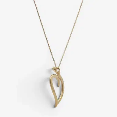 Tiffany & Co. Tiffany & Co. Leaf Heart 18K Yellow Gold Pendant Necklace by The Solist | Thumbnail 4 Tiffany & Co. Tiffany & Co. Leaf Heart 18K Yellow Gold Pendant Necklace by The Solist | Thumbnail 4