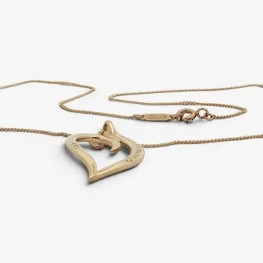 Tiffany & Co. Tiffany & Co. Leaf Heart 18K Yellow Gold Pendant Necklace by The Solist | Thumbnail 5 Tiffany & Co. Tiffany & Co. Leaf Heart 18K Yellow Gold Pendant Necklace by The Solist | Thumbnail 5