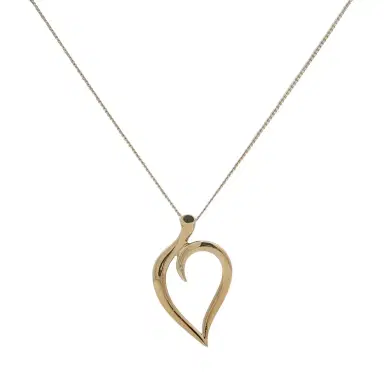 Tiffany & Co. Tiffany & Co. Leaf Heart 18K Yellow Gold Pendant Necklace by The Solist | Thumbnail 1 Tiffany & Co. Tiffany & Co. Leaf Heart 18K Yellow Gold Pendant Necklace by The Solist | Thumbnail 1