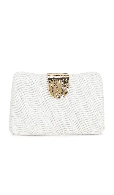 olga berg Lindy Woven Clutch | Thumbnail 1 olga berg Lindy Woven Clutch | Thumbnail 1