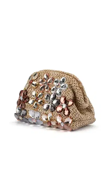 olga berg Fern Crystal Embellished Clutch | Thumbnail 3 olga berg Fern Crystal Embellished Clutch | Thumbnail 3