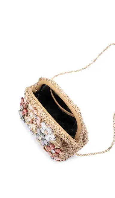 olga berg Fern Crystal Embellished Clutch | Thumbnail 5 olga berg Fern Crystal Embellished Clutch | Thumbnail 5