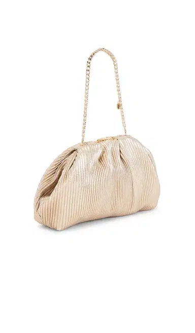 olga berg Naomi Pleated Clutch | Thumbnail 3 olga berg Naomi Pleated Clutch | Thumbnail 3