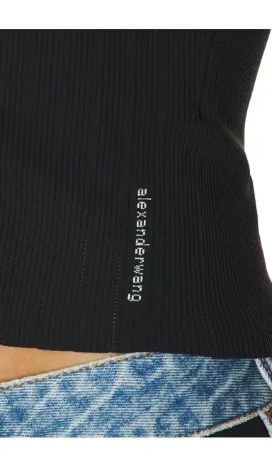 Alexander Wang Long Sleeve Pointelle Cardigan Zip Up | Thumbnail 5 Alexander Wang Long Sleeve Pointelle Cardigan Zip Up | Thumbnail 5
