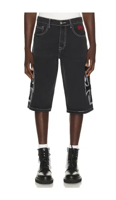 Ed Hardy Crosses Rhinestone Long Shorts | Thumbnail 2 Ed Hardy Crosses Rhinestone Long Shorts | Thumbnail 2