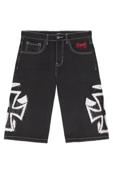 Ed Hardy Crosses Rhinestone Long Shorts | Thumbnail 6 Ed Hardy Crosses Rhinestone Long Shorts | Thumbnail 6