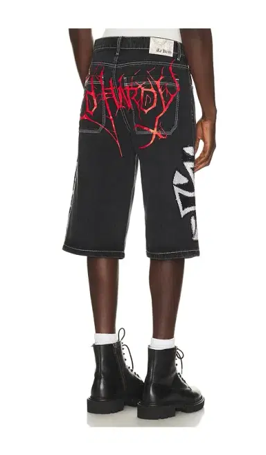 Ed Hardy Crosses Rhinestone Long Shorts | Thumbnail 1 Ed Hardy Crosses Rhinestone Long Shorts | Thumbnail 1