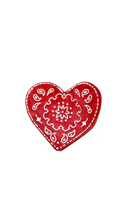 Hand-Painted Mini Paisley Heart Claw Hair Clip Hand-Painted Mini Paisley Heart Claw Hair Clip