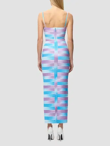 Hervé Léger Women's The Cara Ombré Stripe Gown - Daphne Multi - Size XS | Thumbnail 6 Hervé Léger Women's The Cara Ombré Stripe Gown - Daphne Multi - Size XS | Thumbnail 6