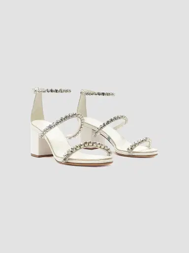 Alexandre Birman Women's Alexa Crystals Bridal 60MM Leather Sandals - White | Thumbnail 3 Alexandre Birman Women's Alexa Crystals Bridal 60MM Leather Sandals - White | Thumbnail 3