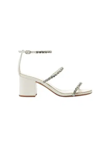 Alexandre Birman Women's Alexa Crystals Bridal 60MM Leather Sandals - White | Thumbnail 1 Alexandre Birman Women's Alexa Crystals Bridal 60MM Leather Sandals - White | Thumbnail 1