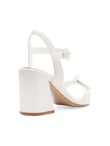 Alexandre Birman Women's Clarita 75MM Flare Bridal Sandals - Pearl White | Thumbnail 4 Alexandre Birman Women's Clarita 75MM Flare Bridal Sandals - Pearl White | Thumbnail 4
