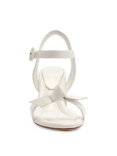 Alexandre Birman Women's Clarita 75MM Flare Bridal Sandals - Pearl White | Thumbnail 5 Alexandre Birman Women's Clarita 75MM Flare Bridal Sandals - Pearl White | Thumbnail 5