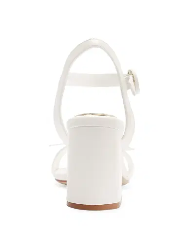 Alexandre Birman Women's Clarita 75MM Flare Bridal Sandals - Pearl White | Thumbnail 6 Alexandre Birman Women's Clarita 75MM Flare Bridal Sandals - Pearl White | Thumbnail 6