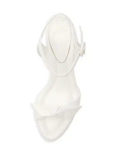 Alexandre Birman Women's Clarita 75MM Flare Bridal Sandals - Pearl White | Thumbnail 7 Alexandre Birman Women's Clarita 75MM Flare Bridal Sandals - Pearl White | Thumbnail 7