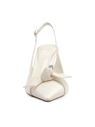 Alexandre Birman Women's Clarita Classic 5MM Leather Slingback Pumps - Bianco | Thumbnail 5 Alexandre Birman Women's Clarita Classic 5MM Leather Slingback Pumps - Bianco | Thumbnail 5