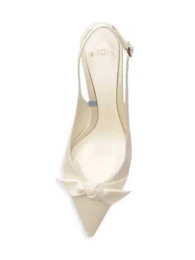 Alexandre Birman Women's Clarita Classic 5MM Leather Slingback Pumps - Bianco | Thumbnail 7 Alexandre Birman Women's Clarita Classic 5MM Leather Slingback Pumps - Bianco | Thumbnail 7