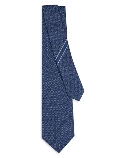 Ferragamo Men's Gancio Silk Tie | Thumbnail 3 Ferragamo Men's Gancio Silk Tie | Thumbnail 3