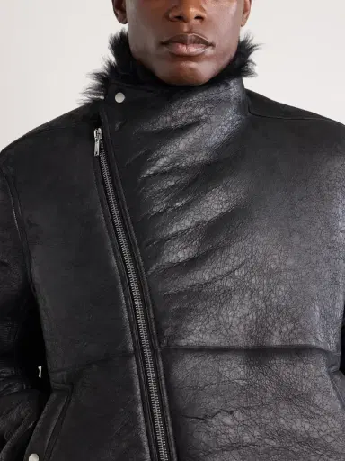 Rick Owens Hollywood Flight Shearling Jacket - Men | Thumbnail 5 Rick Owens Hollywood Flight Shearling Jacket - Men | Thumbnail 5