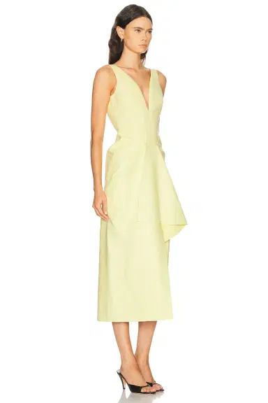Givenchy V-Neck Leather Dress | Thumbnail 2 Givenchy V-Neck Leather Dress | Thumbnail 2