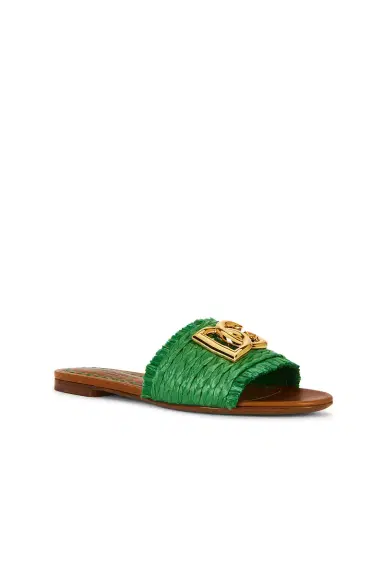 Dolce & Gabbana Raffia Flat Slide | Thumbnail 2 Dolce & Gabbana Raffia Flat Slide | Thumbnail 2