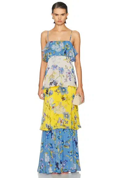 Hemant & Nandita Tiered Maxi Dress | Thumbnail 1 Hemant & Nandita Tiered Maxi Dress | Thumbnail 1