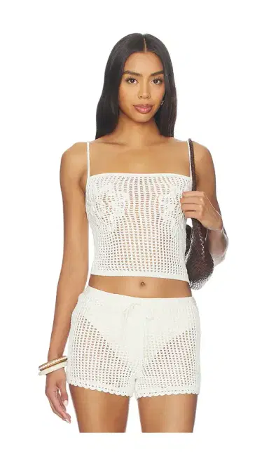 Lovers and Friends Malu Pointelle Tank Top | Thumbnail 1 Lovers and Friends Malu Pointelle Tank Top | Thumbnail 1