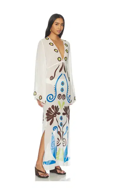 Cala de la Cruz Aysha Kaftan Dress | Thumbnail 2 Cala de la Cruz Aysha Kaftan Dress | Thumbnail 2