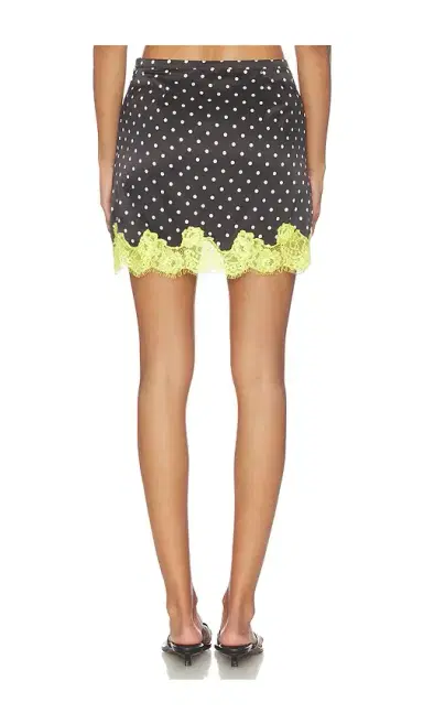 Fleur du Mal Juliet Lace Dotted Slip Skirt | Thumbnail 4 Fleur du Mal Juliet Lace Dotted Slip Skirt | Thumbnail 4