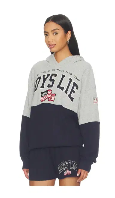 Boys Lie United States Of Boys Lie Thermal Racer Hoodie | Thumbnail 2 Boys Lie United States Of Boys Lie Thermal Racer Hoodie | Thumbnail 2