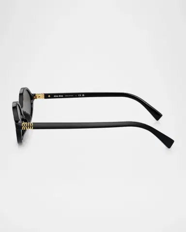 Miu Miu Acetate Oval Sunglasses | Thumbnail 2 Miu Miu Acetate Oval Sunglasses | Thumbnail 2