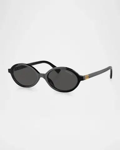 Miu Miu Acetate Oval Sunglasses | Thumbnail 3 Miu Miu Acetate Oval Sunglasses | Thumbnail 3
