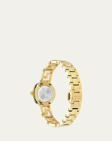 Versace 28mm Greca Goddess Watch with Bracelet Strap, Gold Plated | Thumbnail 4 Versace 28mm Greca Goddess Watch with Bracelet Strap, Gold Plated | Thumbnail 4